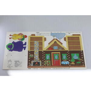 Vintage McDonald’s Ronald Grimace Christmas Cabin Punch Board playset